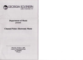Channel Noise: Georgia Southern University  (1)