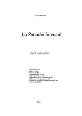 La panadería vocal