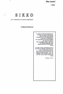 Sikxo con indicaciones