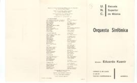 Programa orquesta sinfónica de Mendoza