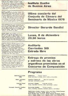 I GOETHE INSTITUT 1976