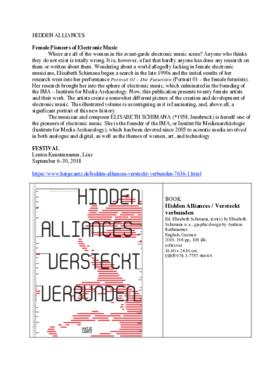 Hidden alliances-Concierto y presentacion libro