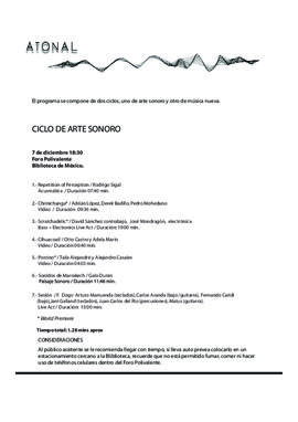 Atonal Música Nueva y Arta Sonoro  (3)