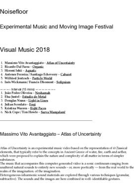 Visual Music 2018 – Noisefloor (1)