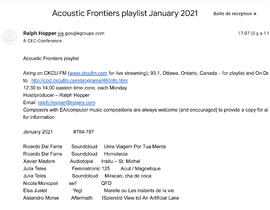 Acoustic Frontiers playlist